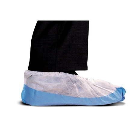 4 Paires de Couvre-Chaussures antidérapantes réutilisables(bleu),Couvre-Chaussures  Surchaussures lavables, Couvre-Chaussures Poussière pour
