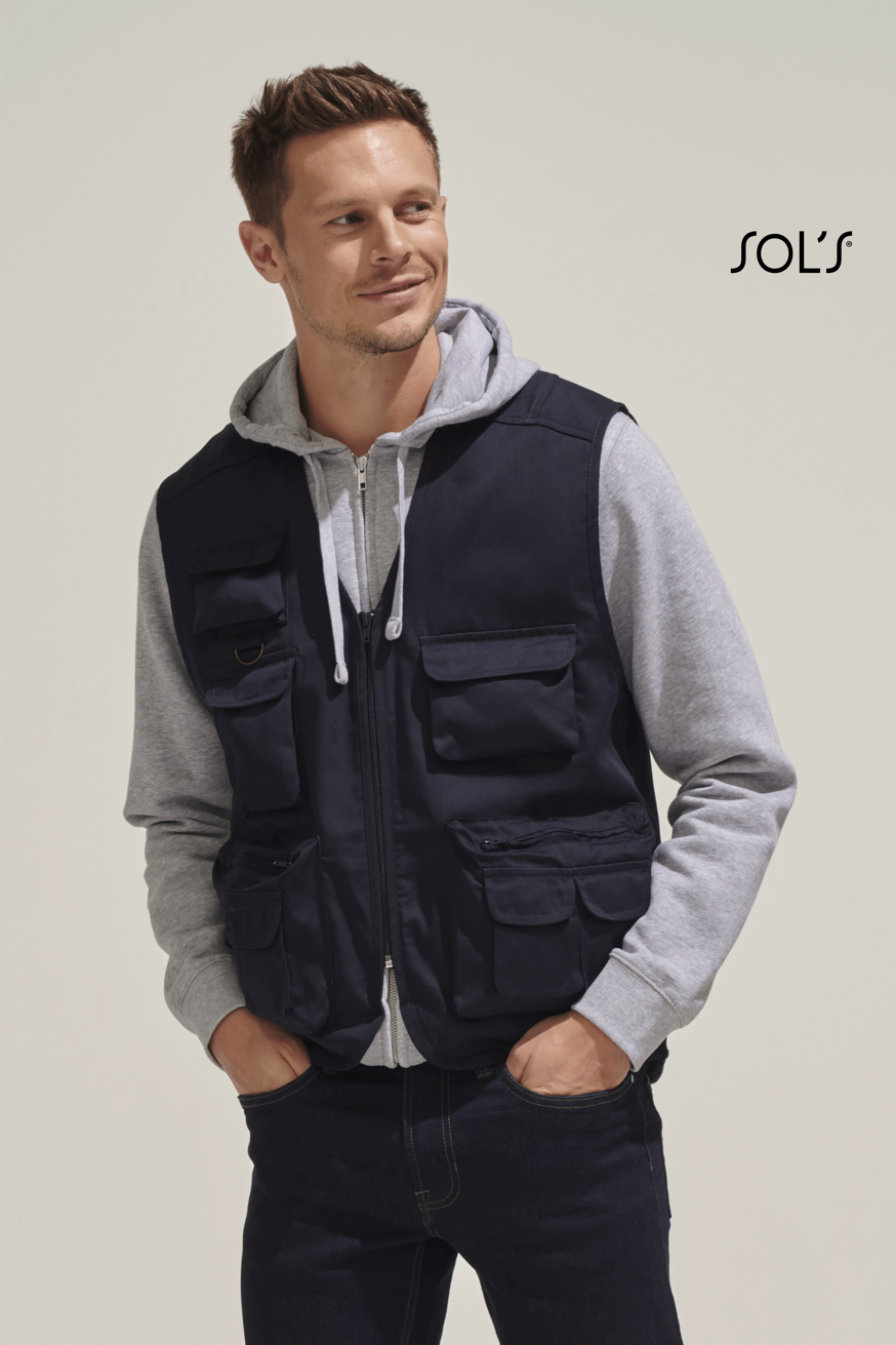 gilet reporter multipoches